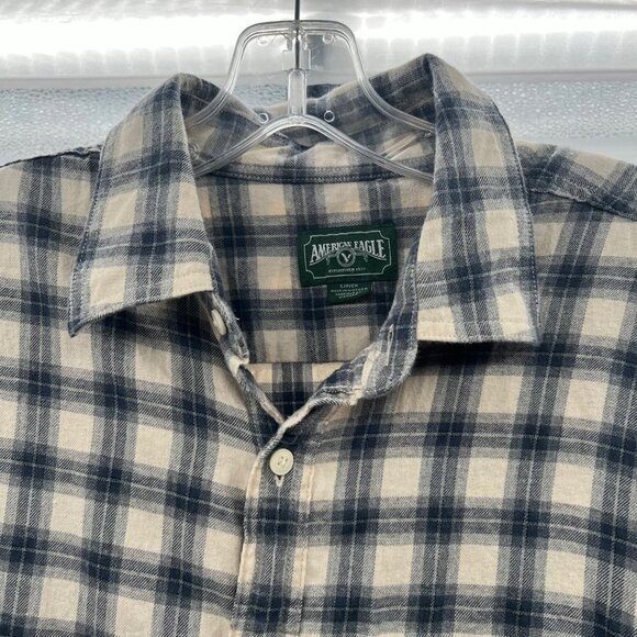 American Eagle Men's Plaid Button Up Shirt Multicolor Size Small - Picture 5 of 9